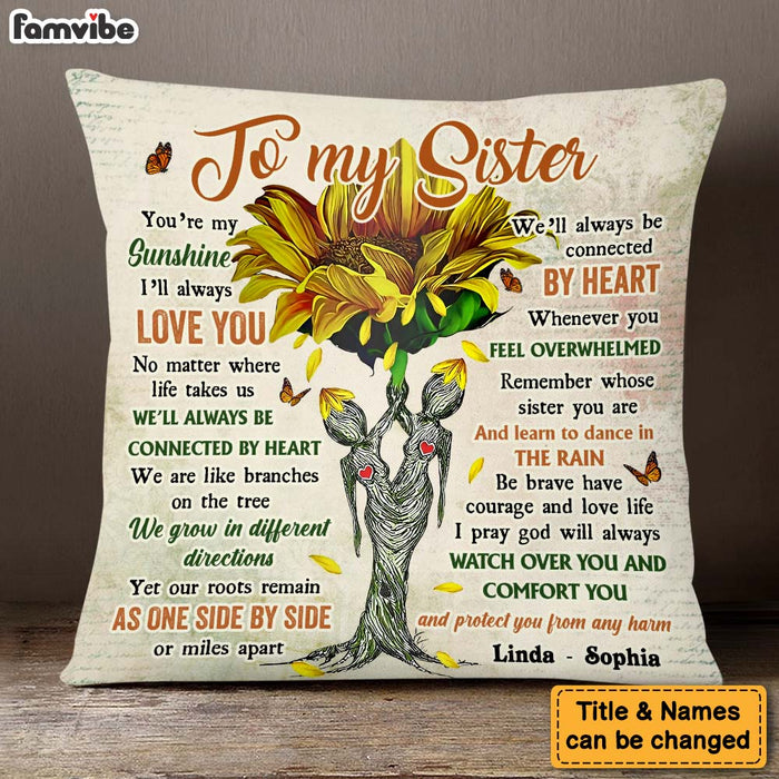 Personalized Gift For Friends To My Sister Pillow 30656 1