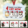 Personalized Reasons I Love Being A Cat Mom MDF Ornament NB21 73O47 1