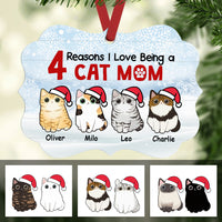 Personalized Reasons I Love Being A Cat Mom MDF Ornament NB21 73O47 thumb 1