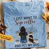 Personalized Drink Coffee Pet Dog T Shirt OB311 85O53 1