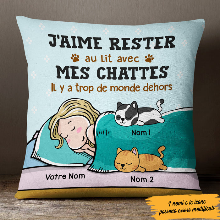 Personalized French Cat Mom Chat Pillow MR302 29O47 1