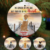 Personalized Forever In Heart Dog Memorial  Ornament OB201 65O58 thumb 1