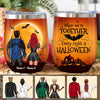 Personalized Couple Witch Halloween Wine Tumbler SB292 26O58 thumb 1