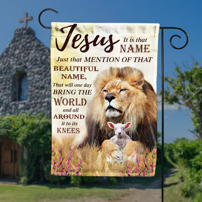 Jesus Is That Beautiful Name Flag JL251 29O47 1