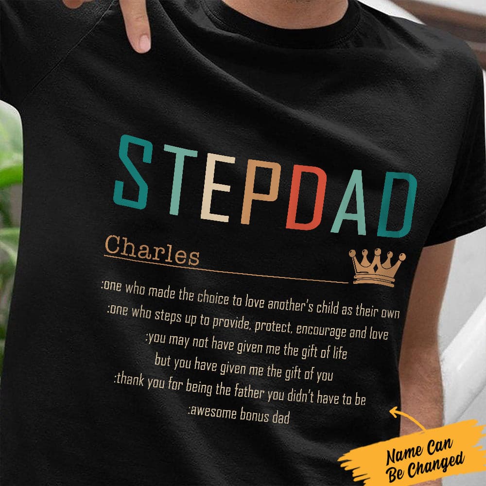 Personalized Step Dad  T Shirt MY303 85O57