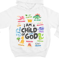 Personalized Gift For Grandson Dinosaur A Child Of God Kid Hoodie - Shirt - Sweatshirt 30216 thumb 1