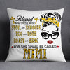 Personalized Blessed Mom Grandma Pillow AP81 30O57 (Insert Included) 1