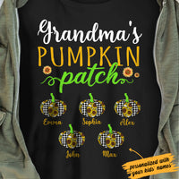 Personalized Grandma's Pumpkin Patch Fall Halloween T Shirt SAG212 81O34 thumb 1