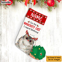 Personalized Cat Naughty List Christmas Stocking OB211 95O47 thumb 1