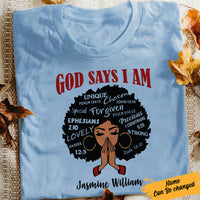 Personalized God Says BWA T Shirt JL311 85O57 thumb 1