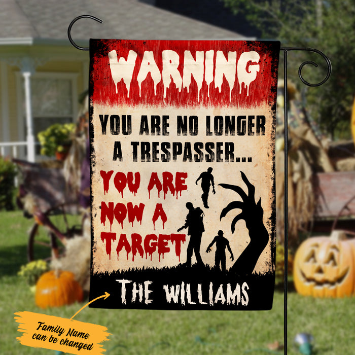 Personalized You Are No Longer Trespassing Halloween Flag AG191 73O36 1