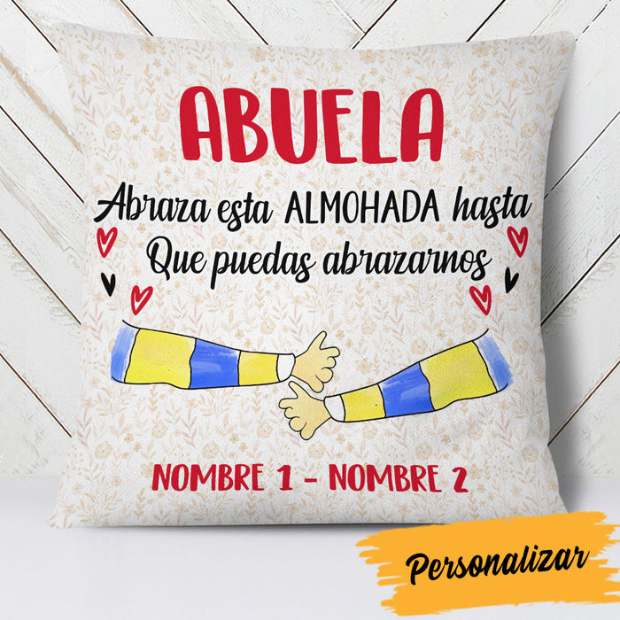 Personalized Mom Grandma Spanish Mamá Abuela Hug This Pillow AP262 95O60 (Insert Included) 1