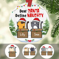 Personalized Define Naughty Cat  Ornament OB291 29O57 thumb 1