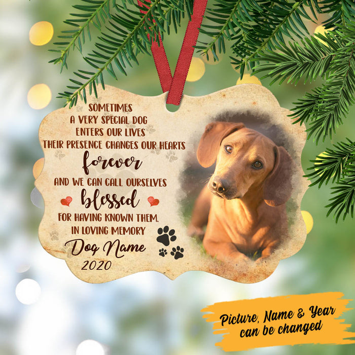 Personalized Dog Memorial In Loving Memory MDF Benelux Ornament NB112 99O60 1