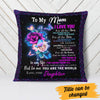 Personalized  To Me You Are The World  Pillow NB171 67O60 (Insert Included) 1
