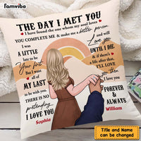 Personalized Couple The Day I Met You Pillow 22698 thumb 1