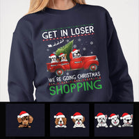 Personalized Dog Christmas Shopping Sweatshirt NB252 81O60 thumb 1