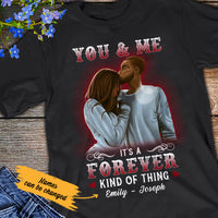 Personalized You And Me Forever BWA Couple T Shirt SB83 29O36 thumb 1