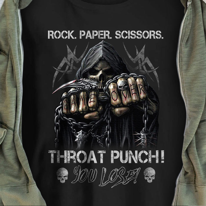 Throat Punch Skull T Shirt JL242 85O34 1
