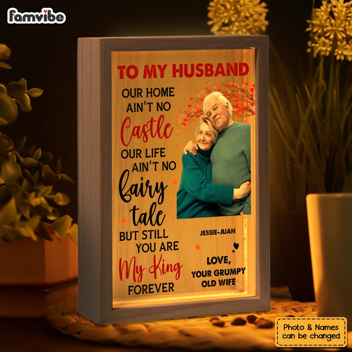 Personalized Couple Gift Ain't No Castle Picture Frame Light Box 31456 1