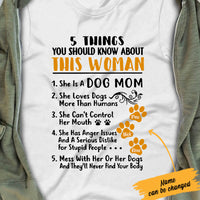 Personalized Dog Mom T Shirt NB22 99O60 thumb 1