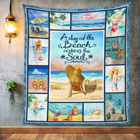 Beach Girl Fleece Blanket JN274 73O53 thumb 1