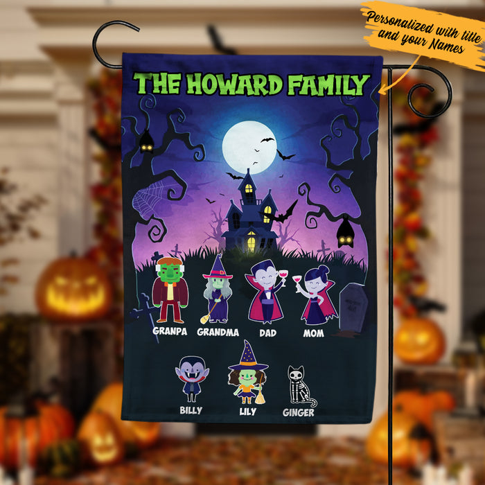 Personalized Family Halloween Flag JL153 73O57 1