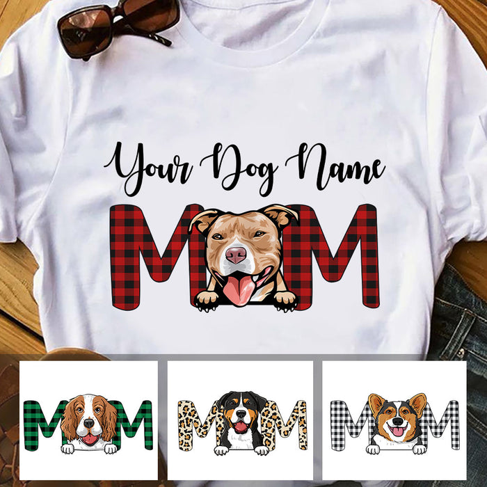 Personalized Dog Mom Name T Shirt MR315 30O60 1