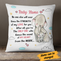 Personalized The Sound Of Elephant Mother Pillow FB241 73O34 (Insert Included) thumb 1