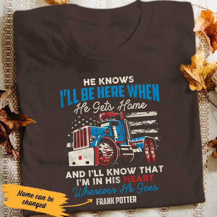 Personalized  Trucker Wife T Shirt JN191 95O53 1