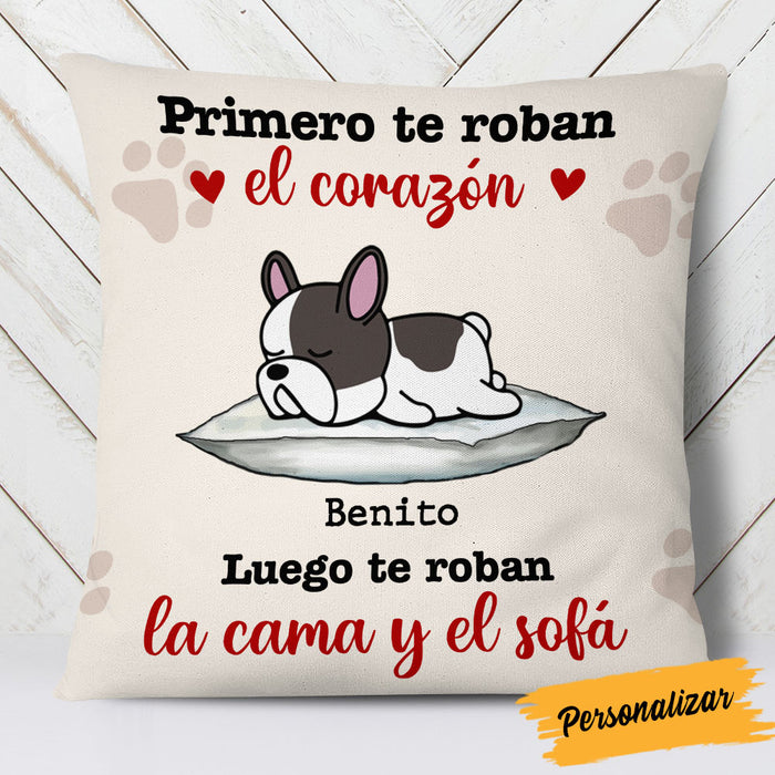 Personalized Dog Steal Couch Spanish Perro Pillow AP139 81O58 (Insert Included) 1