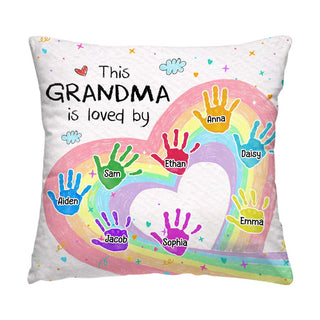 Personalized Gift For Grandma Is Loved By Pillow 30489 Primary Mockup