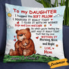 Personalized Bear Daughter Hug This Pillow JR63 95O34 1