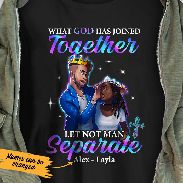 Personalized BWA Couple God Has Joined Together T Shirt AG121 65O53 1