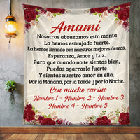 Personalized Spanish Abuela Gift For Grandma Blanket AP135 65O34 thumb 1