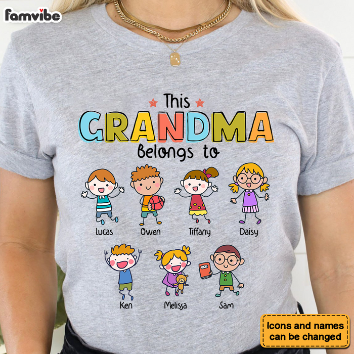Personalized Grandma Drawing Shirt - Hoodie - Sweatshirt 31853 1