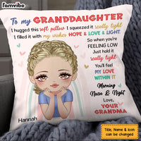 Personalized Gift For Granddaughter Hug This Pillow 24838 thumb 1