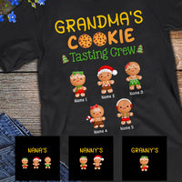 Personalized Christmas Grandma Cookie Tasting Crew T Shirt OB72 85O57 thumb 1