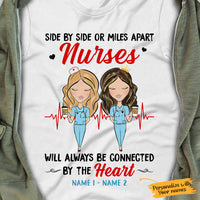 Personalized Nurse Friends Side By Side T Shirt SB31 26O65 thumb 1