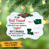 Personalized Long Distance To Best Friend Benelux Ornament NB182 30O47 thumb 1