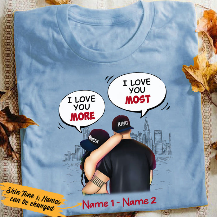 Personalized Couple Love I Love You Most T Shirt DB73 95O53 1