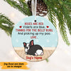 Personalized Picking Up My Dog  Circle Ornament NB271 65O47 1