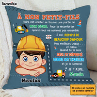Personalized Gift For Grandson Construction Hug This Spanish Pillow 30753 thumb 1