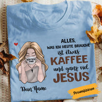 Personalized Coffee Jesus Girl German Kaffee Jesus BWA T Shirt AP141 95O58 thumb 1