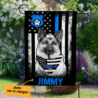 Personalized German Shepherd Dog Police Flag JL103 73O57 thumb 1