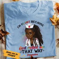 Personalized BWA Nurse I'm Blunt T Shirt AG121 26O53 thumb 1