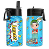 Personalized Gift For Grandson Kid Popart Kids Water Bottle 30475 1