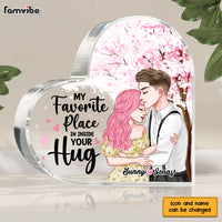 Personalized Couple My Favorite Place Is Inside Your Hug Acrylic Plaque 22732 thumb 1
