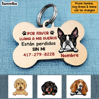 Personalized Dog Call My Humans Spanish Perro Perra Bone Pet Tag AP136 95O58 thumb 1
