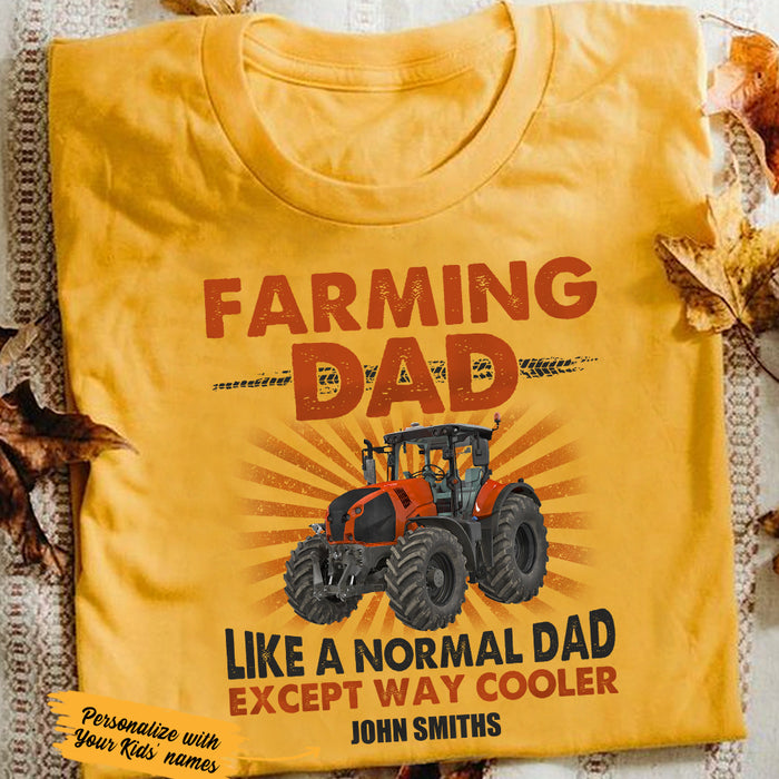 Personalized Farm Tractor Dad T Shirt JL282 27O36 1